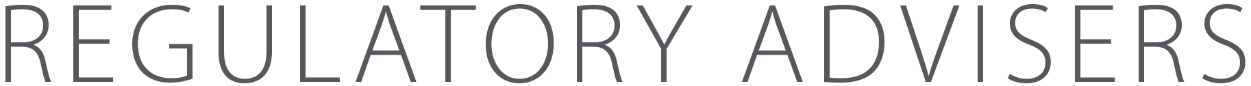 Regulatory Advisers